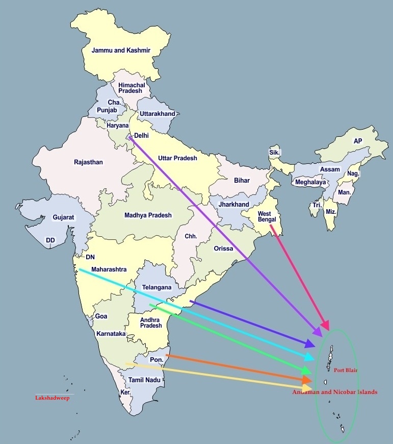 how to reach Andaman and Nicobar Islands